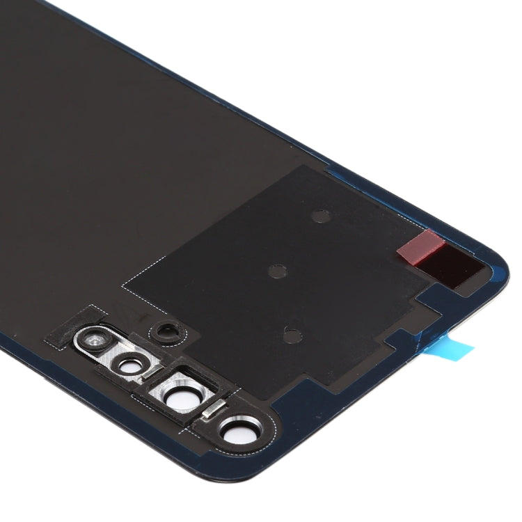 Couvercle de batterie d'origine avec couvercle d'objectif d'appareil photo pour Huawei Nova 5T (noir)