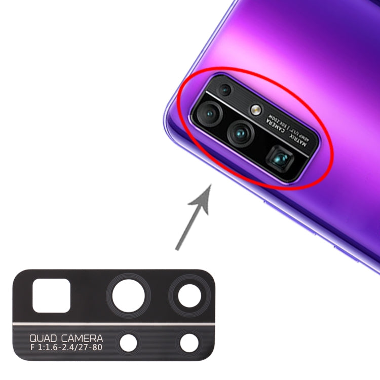 Lentille de caméra arrière 10 pièces pour Huawei Honor 30