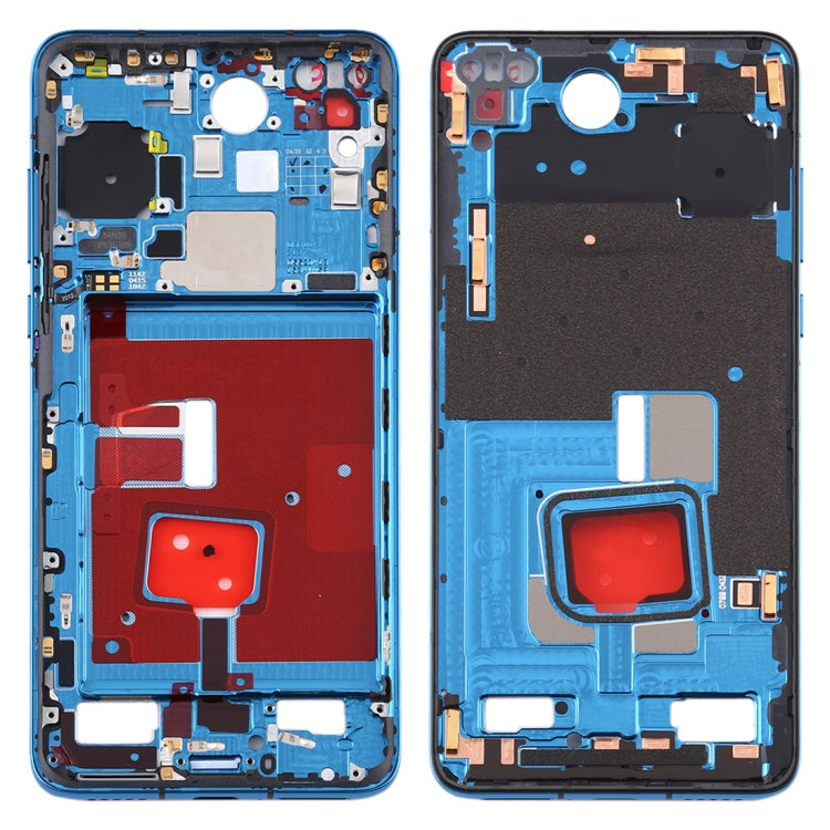 Placa de Bisel de Marco Medio Original con Teclas Laterales Para Huawei P40 (Azul)