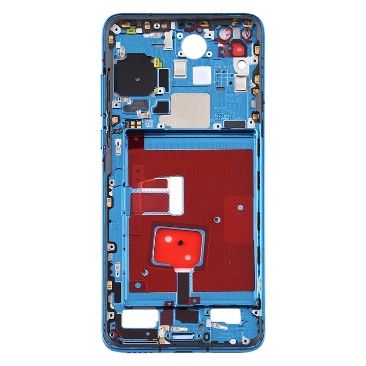 Placa de Bisel de Marco Medio Original con Teclas Laterales Para Huawei P40 (Azul)