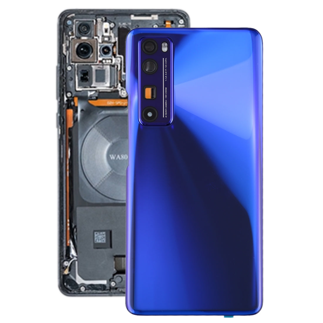 Cache Batterie Cache Arrière + Lentille Caméra Arrière Huawei Nova 7 Pro 5G Violet