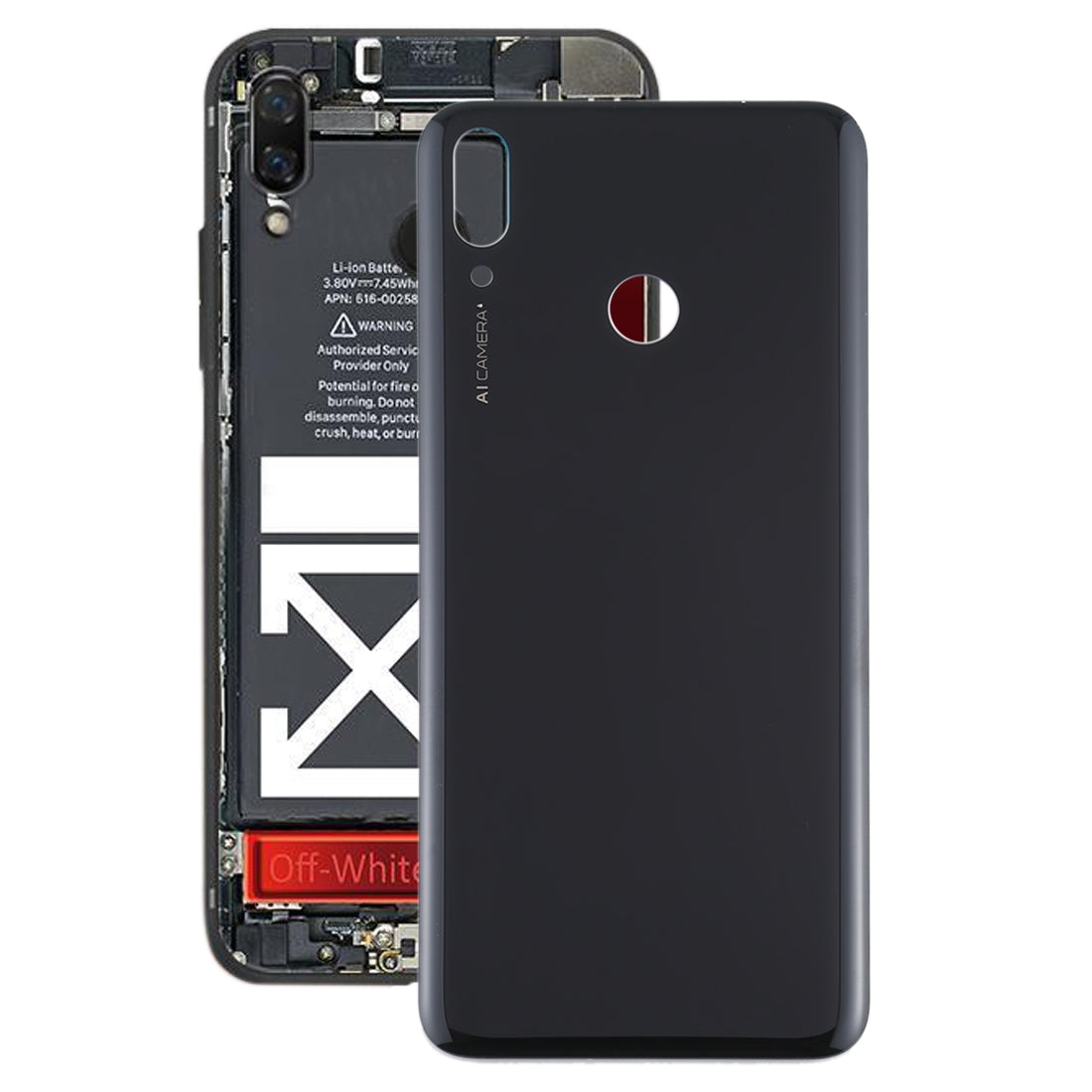 Cache Batterie Coque Arrière Huawei Enjoy 9 Plus Noir