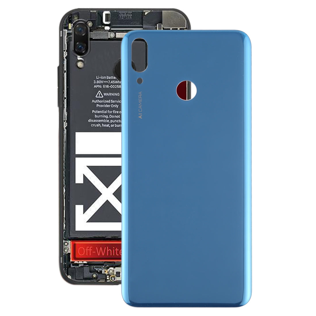 Cache Batterie Coque Arrière Huawei Enjoy 9 Plus Bleu