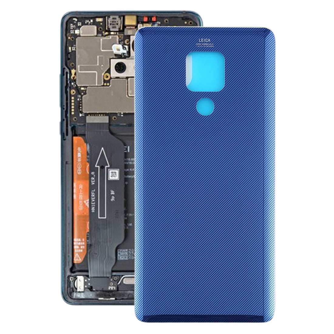 Cache Batterie Coque Arrière Huawei Mate 20 X Bleu