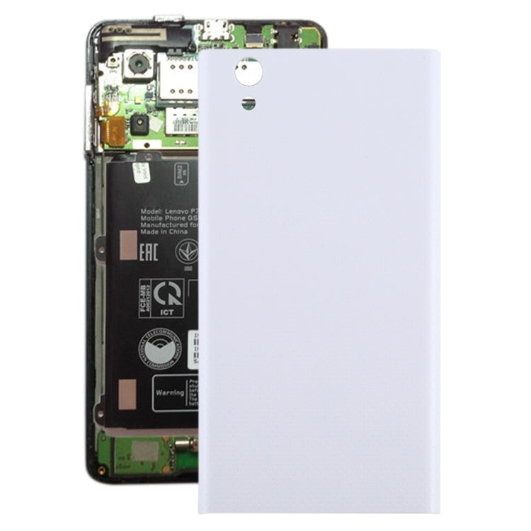 Couvercle arrière de la batterie avec touches latérales pour Lenovo P70 / P70a (Blanc)