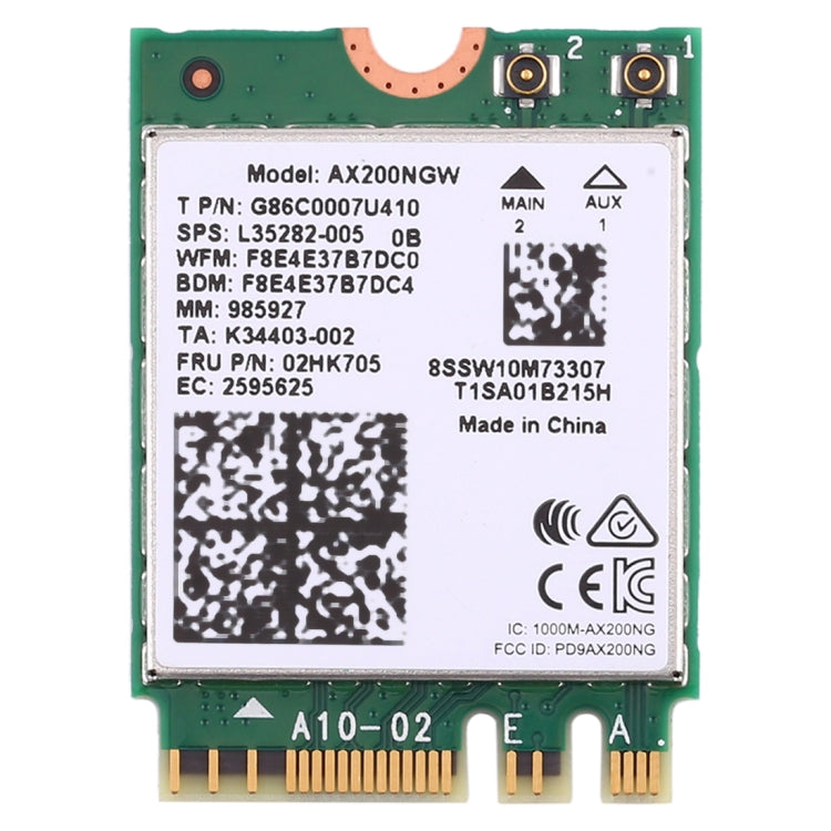 Dual Band AX200 2400Mbps Wireless AX200NGW NGFF M.2 Bluetooth 5.0 Network Card Wifi 2.4G/5G 802.11 ac/ax