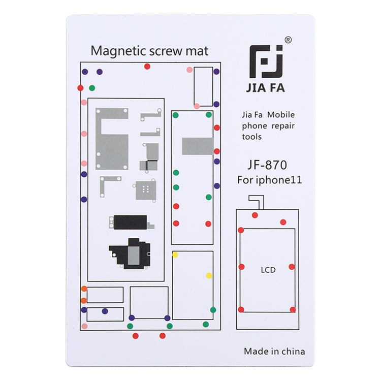 Tablero de Tornillo de almohadilla Magnética JIAFA JF-870 Para iPhone 11
