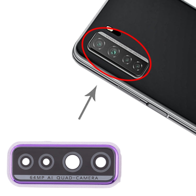 Cache d'objectif d'appareil photo d'origine pour Huawei P40 Lite 5G / Nova 7 SE (Violet)
