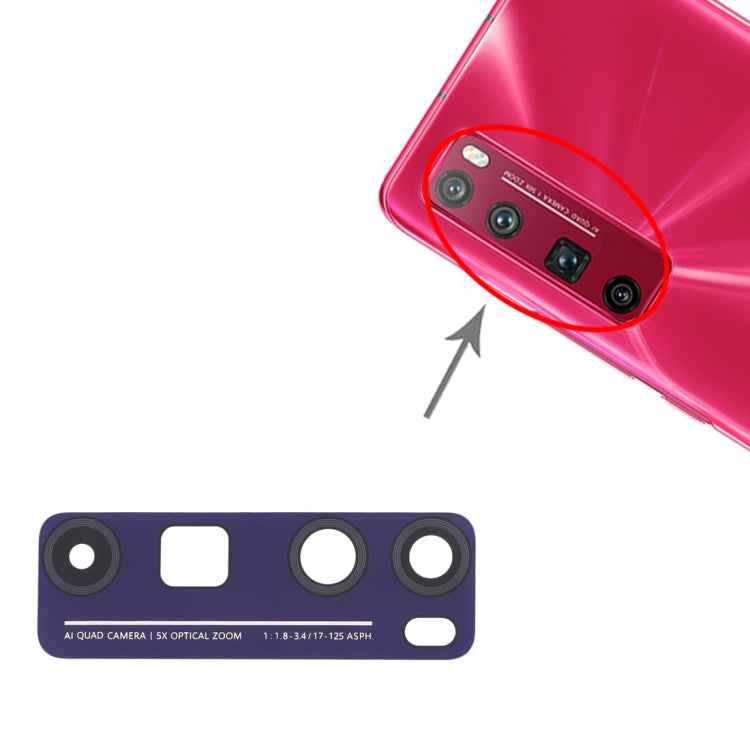 10 Pieces Rear Camera Lens for Huawei Nova 7 Pro 5G (Purple)