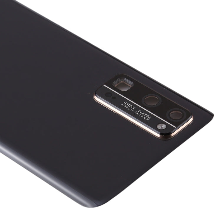 Tapa Trasera Original Para Batería con Tapa Para Lente de Cámara Para Huawei Honor 30 Pro (Negro)