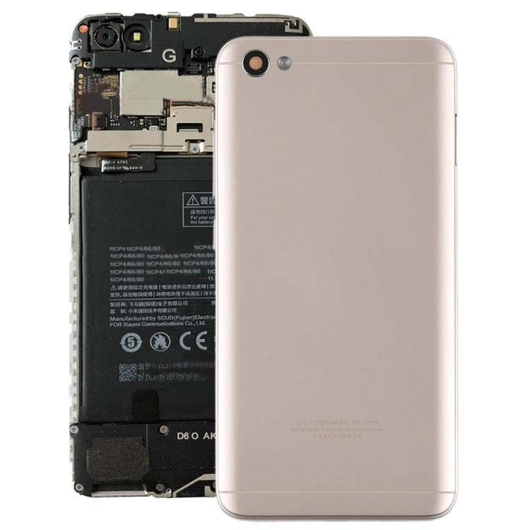 Carcasa Trasera con Lente de Cámara y Teclas Laterales Para Xiaomi Redmi Note 5A (Dorado)