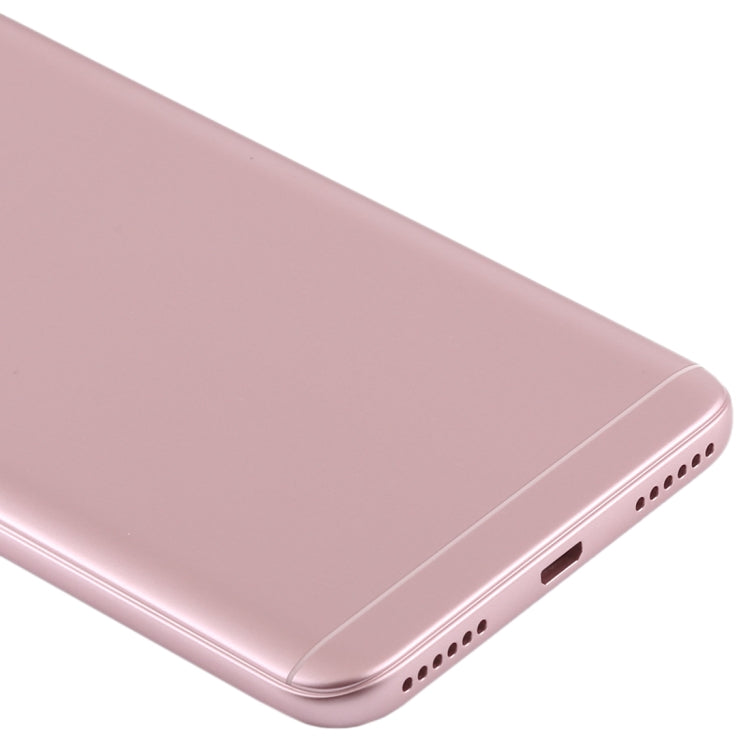 Coque arrière avec objectif d'appareil photo et touches latérales pour Xiaomi Redmi Note 5A (or rose)