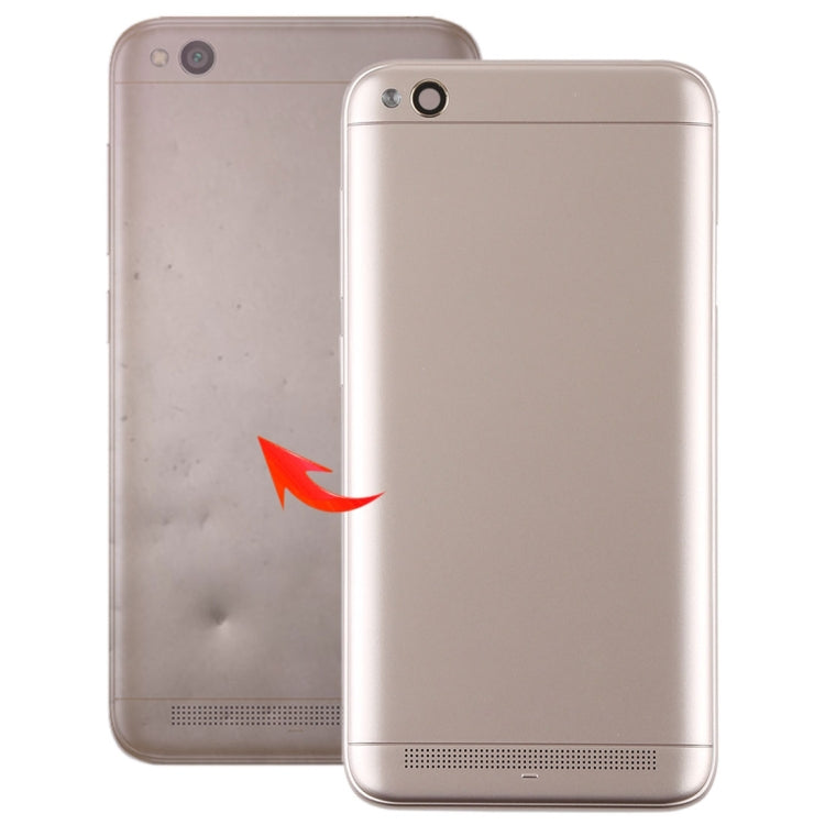 Boîtier arrière avec objectif de caméra et touches latérales pour Xiaomi Redmi 5A (Or)