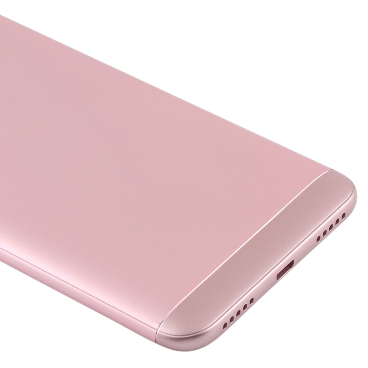 Coque arrière avec objectif de caméra et touches latérales pour Xiaomi Redmi 5 Plus (or rose)