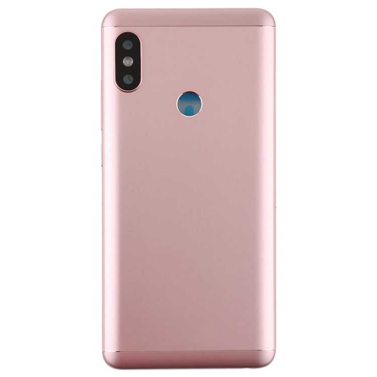 Coque arrière avec objectif d'appareil photo et touches latérales pour Xiaomi Redmi Note 5 (or rose)