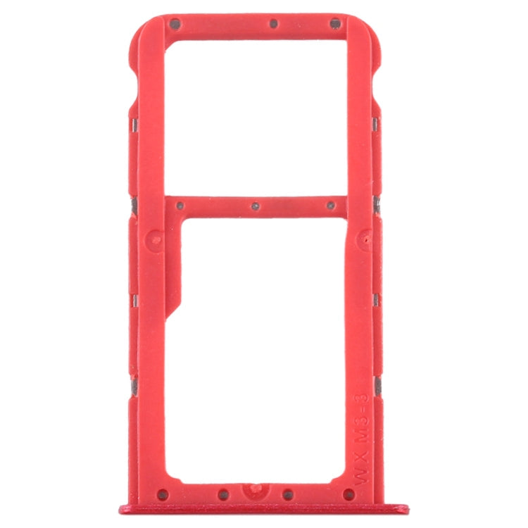 SIM Card Tray + SIM Card Tray / Micro SD Card Tray for Huawei Honor Play 7X (Red)