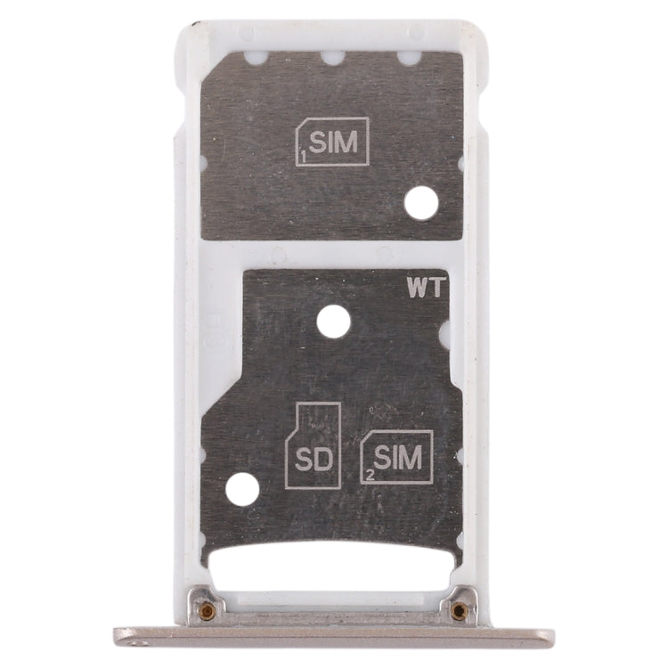 2 SIM Card Tray / Micro SD Card Tray for Huawei Enjoy 6 / AL00 (Gold)