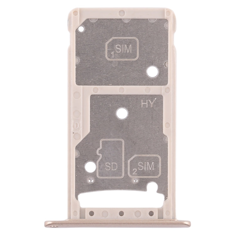 2 SIM Card Tray / Micro SD Card Tray for Huawei Enjoy 6 / AL10 (Gold)