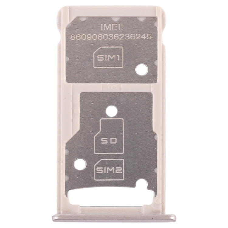 Bandeja de Tarjeta SIM + Bandeja de Tarjeta SIM / Bandeja de Tarjeta Micro SD Para Huawei Honor 5C (Dorado)