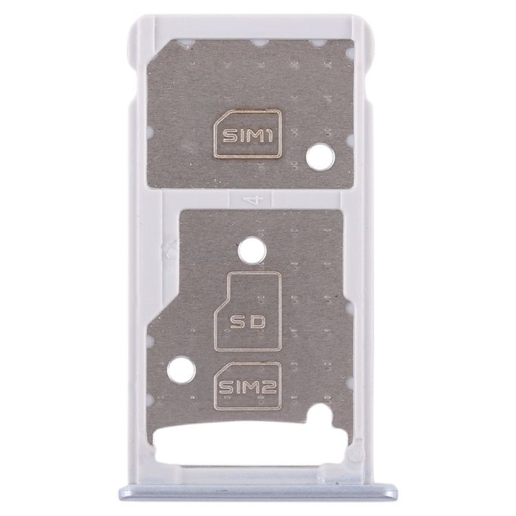SIM Card Tray + SIM Card Tray / Micro SD Card Tray for Huawei Honor 5C (Silver)