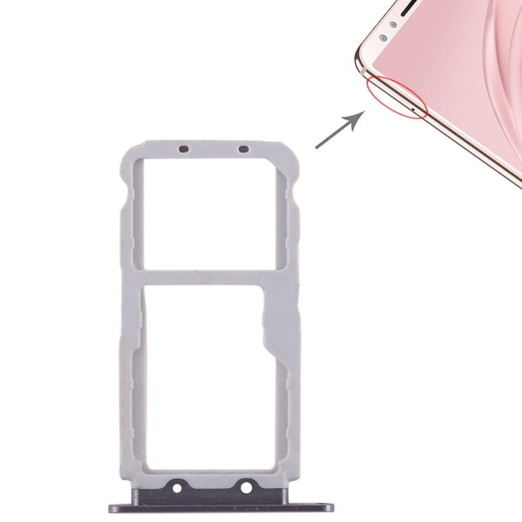 2 SIM Card Tray / Micro SD Card Tray for Huawei Nova 2s (Grey)