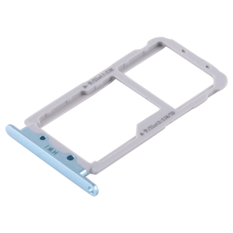 2 SIM-Kartenfach / Micro-SD-Kartenfach für Huawei Nova 2s (Blau)