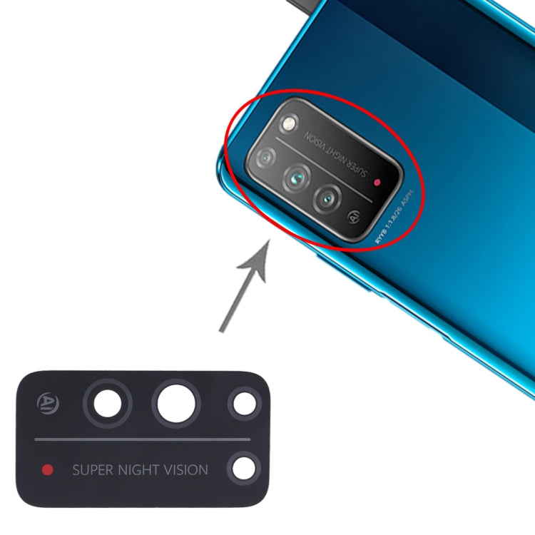 Lentille de caméra arrière 10 pièces pour Huawei Honor X10 5G