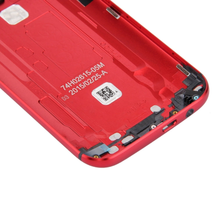 Full Housing Cover (Front Housing LCD Frame Bezel Plate + Back Cover) for HTC One M8 (Red)