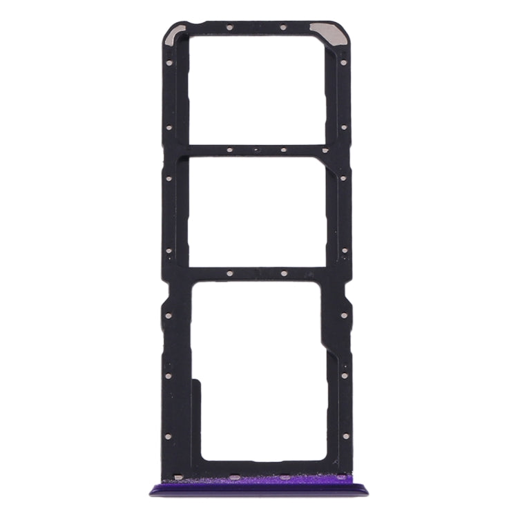 SIM Card Tray + SIM Card Tray + Micro SD Card Tray for Oppo Realme 5 Pro / Q (Purple)
