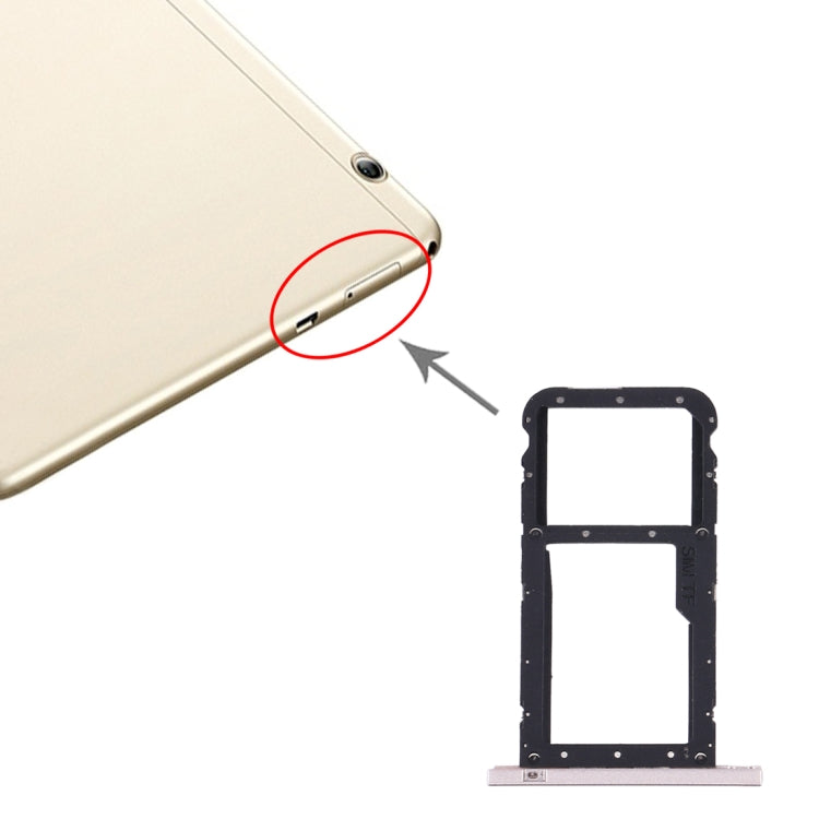 SIM Card Tray + Micro SD Card Tray for Huawei Honor Play Pad 2 (9.6 inch) (Gold)