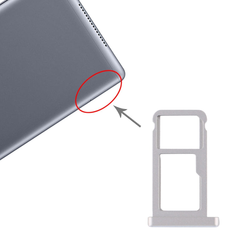 SIM Card Tray + Micro SD Card Tray for Huawei MediaPad M5 10 (4G Version) (Blue)