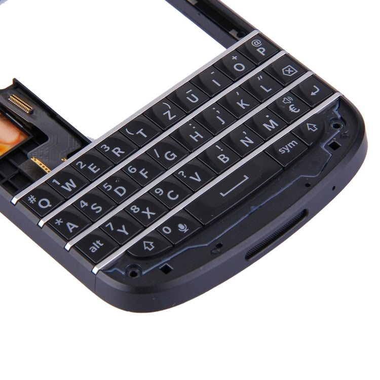 3 in 1 BlackBerry Q10 (Keyboard + Mid Frame Bezel + Back Plate Housing Camera Lens Panel) Full Assembly Housing Cover