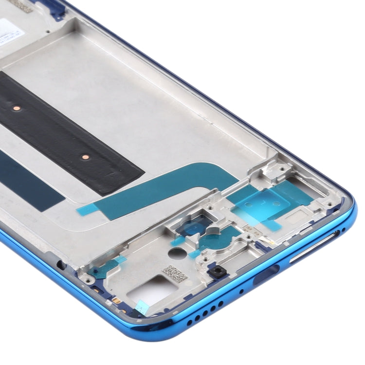 Plaque de lunette de cadre moyen d'origine pour Xiaomi MI 10 Lite 5G / MI 10 Youth 5G M2002J9G (Bleu)