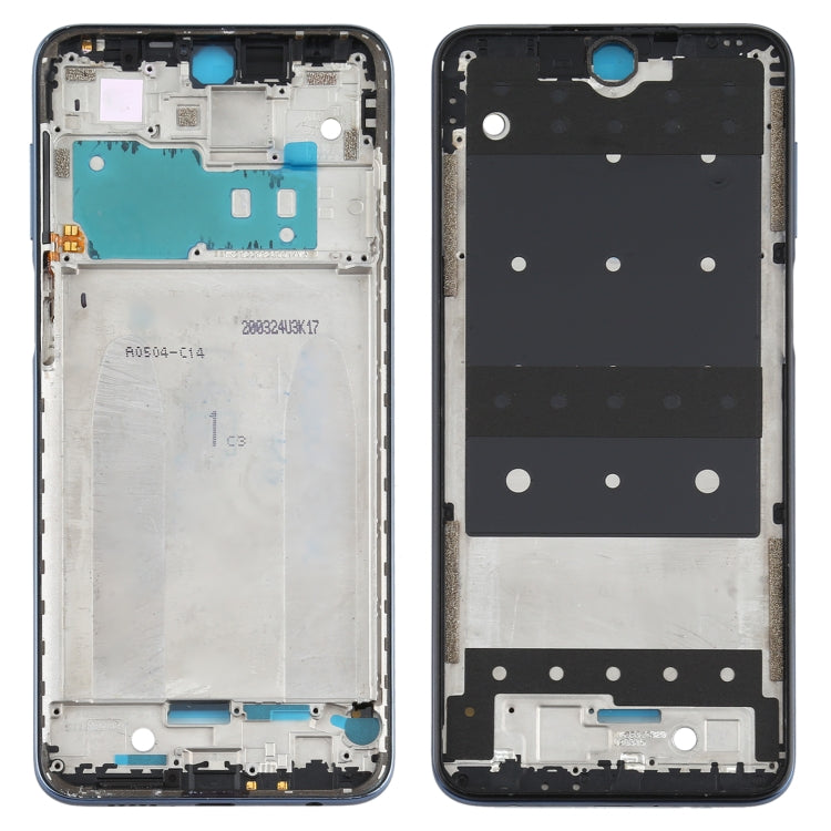 Placa de Bisel de Marco LCD de Carcasa Frontal Original Para Xiaomi Redmi Note 9S / Note 9 Pro (India) / Note 9 Pro Max (Gris)