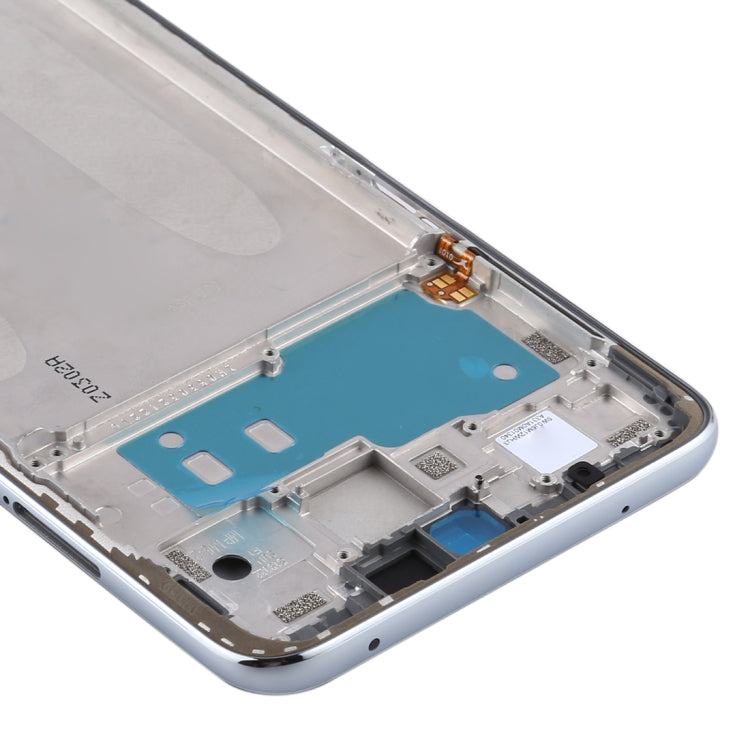 Placa de Bisel de Marco LCD de Carcasa Frontal Original Para Xiaomi Redmi Note 9S / Note 9 Pro (India) / Note 9 Pro Max (Plata)