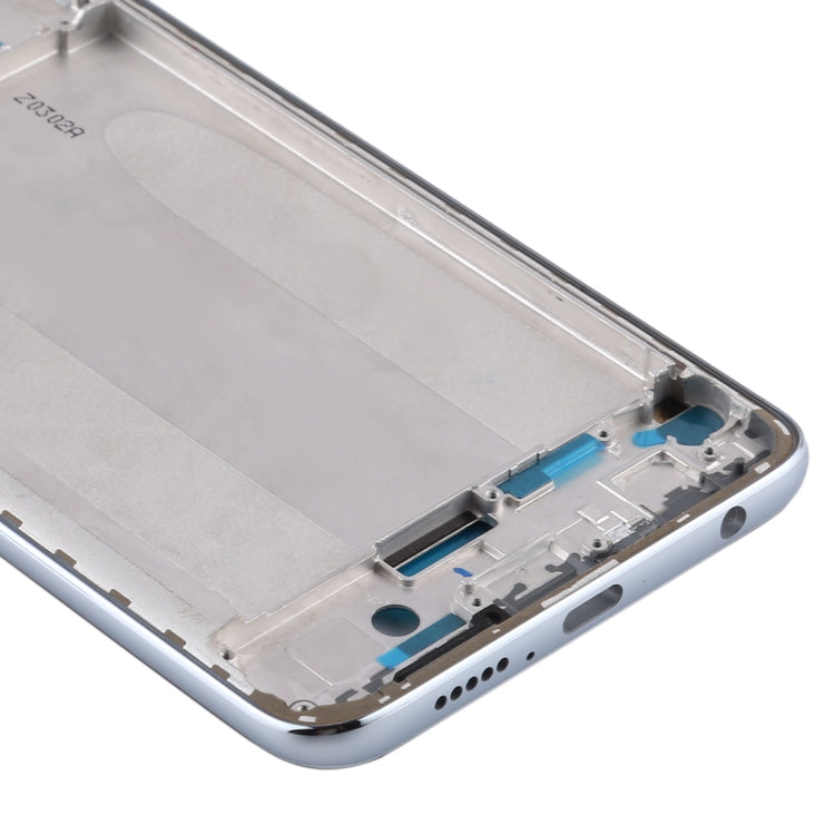 Placa de Bisel de Marco LCD de Carcasa Frontal Original Para Xiaomi Redmi Note 9S / Note 9 Pro (India) / Note 9 Pro Max (Plata)