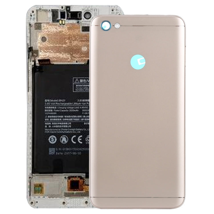 Carcasa Trasera con Teclas Laterales Para Xiaomi Redmi Note 5A Prime (Dorada)
