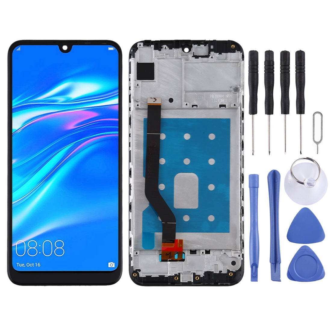 Pantalla Completa LCD + Tactil + Marco Huawei Y7 Pro (2019) Negro