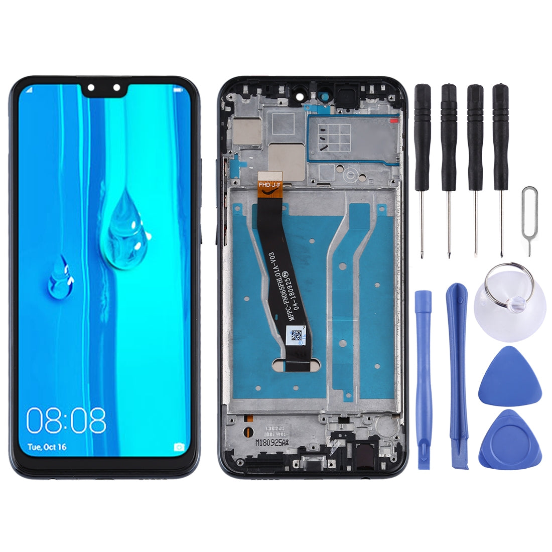 Full Screen LCD + Touch + Frame Huawei Y9 (2019) Black