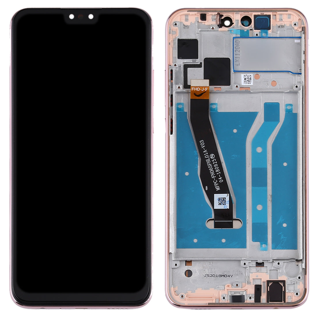 Full Screen LCD + Touch + Frame Huawei Y9 (2019) Gold