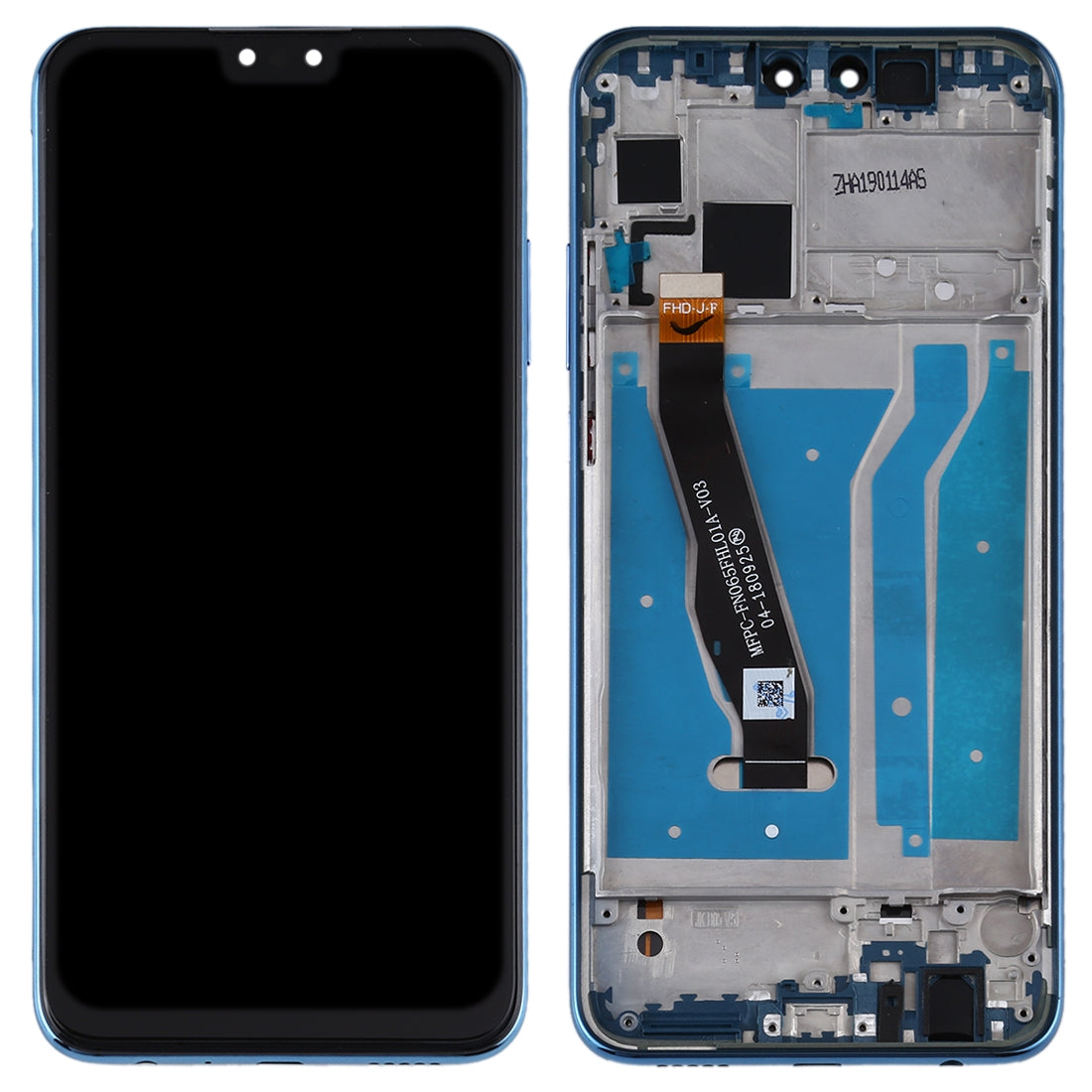 Full Screen LCD + Touch + Frame Huawei Y9 (2019) Blue