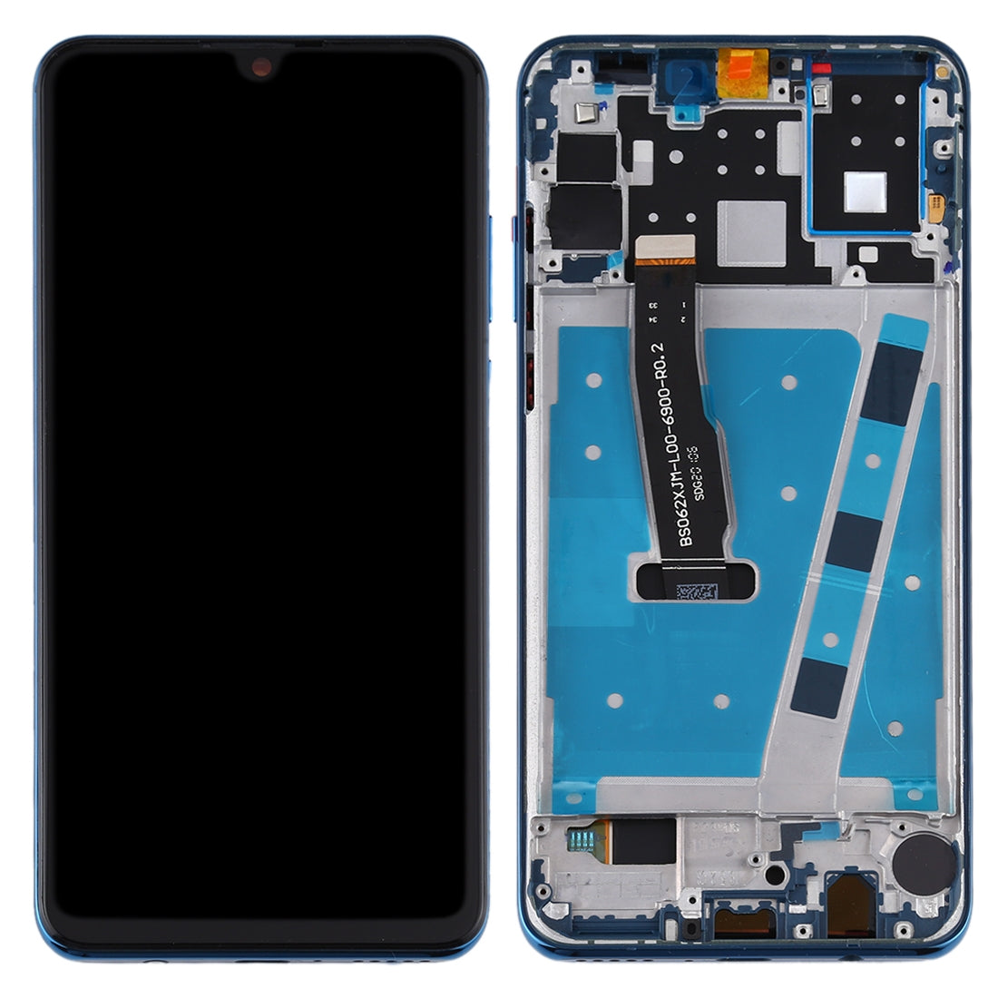 Ecran LCD + Tactile + Châssis Huawei P30 Lite (Version RAM 4G Standard) Bleu