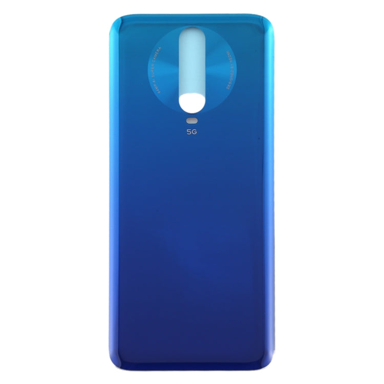Glass Material Battery Back Cover for Xiaomi Redmi K30 5G (Blue)
