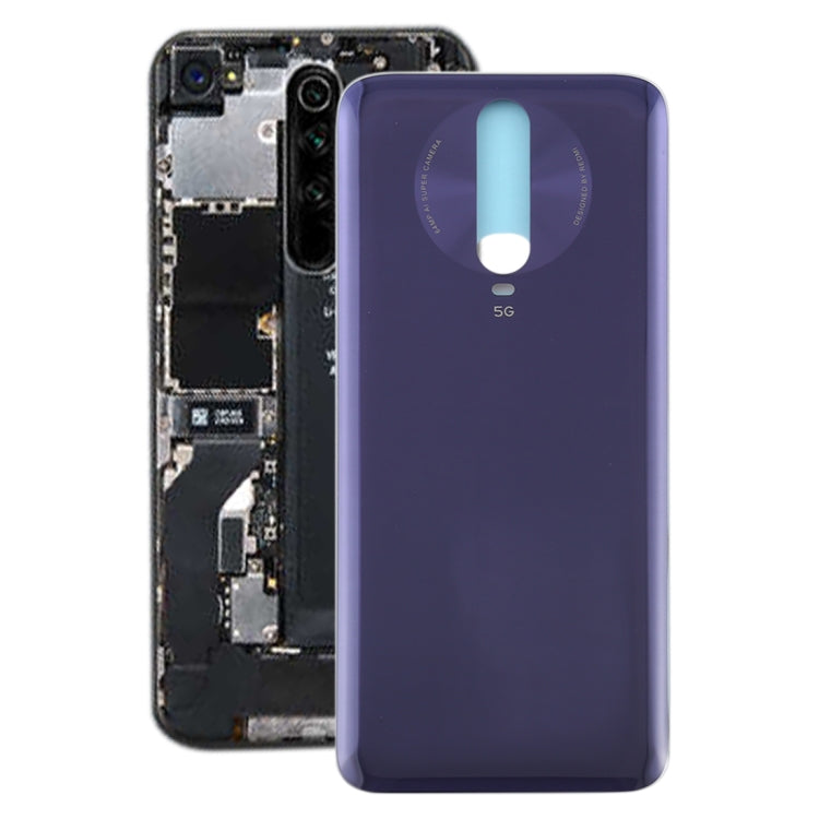 Glass Material Battery Back Cover for Xiaomi Redmi K30 5G (Purple)