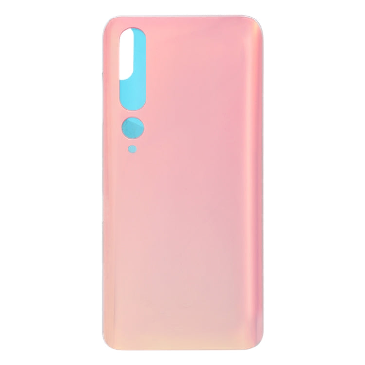 Tapa Trasera de la Batería de Material de Cristal Para Xiaomi MI 10 5G (Rosa)