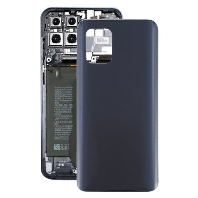 Carcasa Trasera de Material de Cristal Para Batería Para Xiaomi MI 10 Lite 5G / MI 10 Youth 5G (Negro)