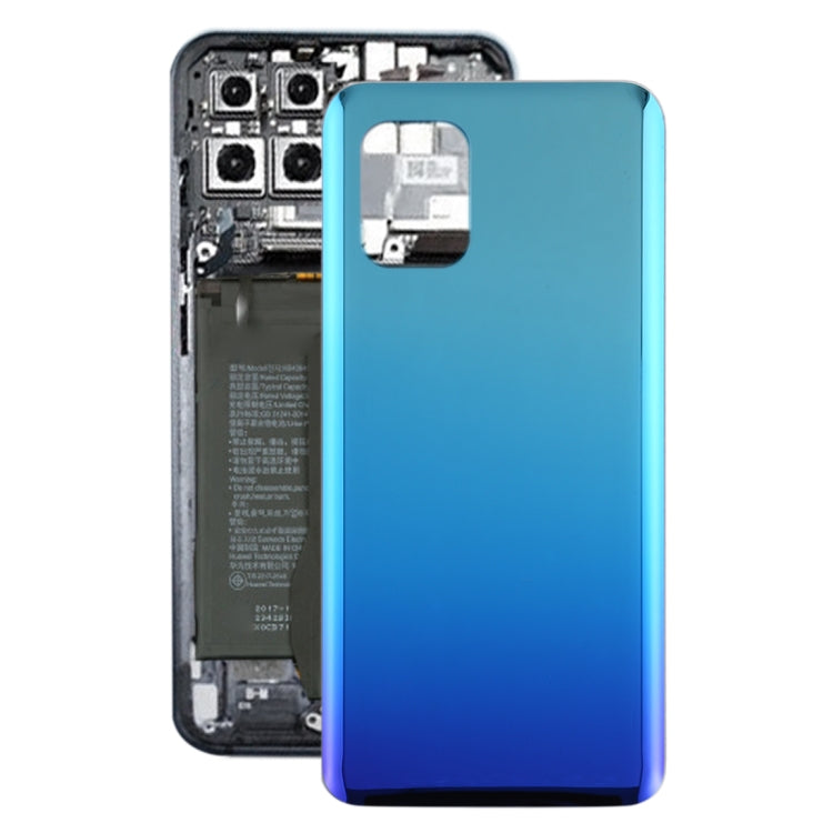 Glass Material Battery Back Cover for Xiaomi MI 10 Lite 5G / MI 10 Youth 5G (Blue)