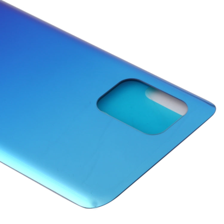 Coque Arrière de Batterie en Verre pour Xiaomi MI 10 Lite 5G / MI 10 Youth 5G (Bleu)