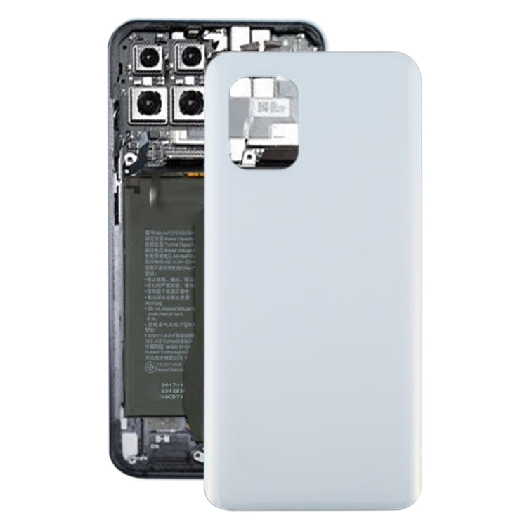 Coque Arrière de Batterie en Verre pour Xiaomi MI 10 Lite 5G / MI 10 Youth 5G (Blanc)