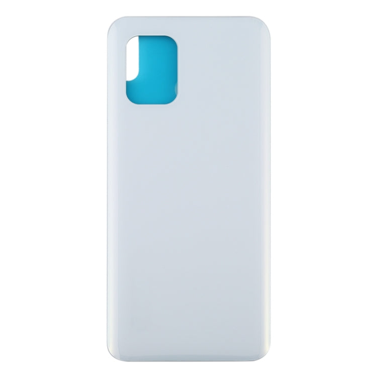 Tapa Trasera de Material de Cristal Para Batería Para Xiaomi MI 10 Lite 5G / MI 10 Youth 5G (Blanco)